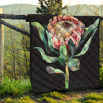 Protea Flower Print Quilt