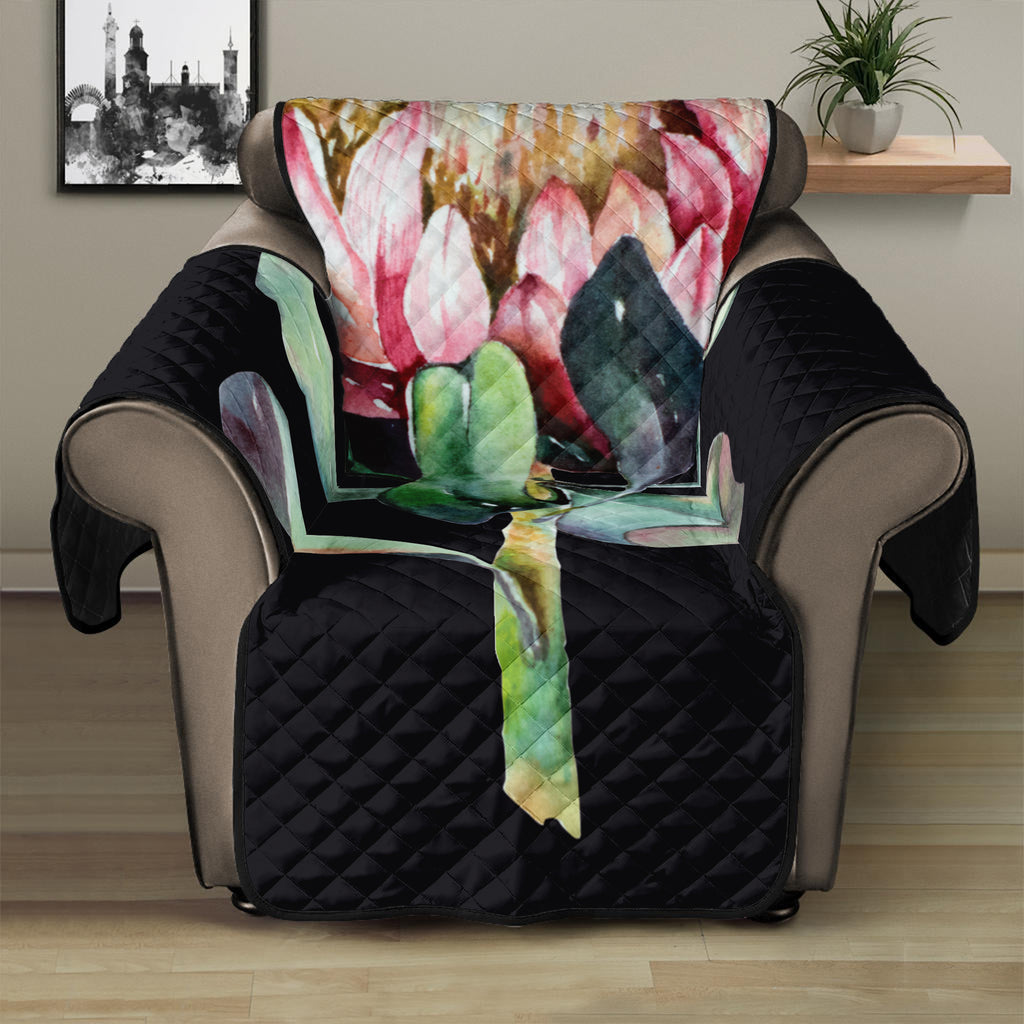 Protea Flower Print Recliner Protector