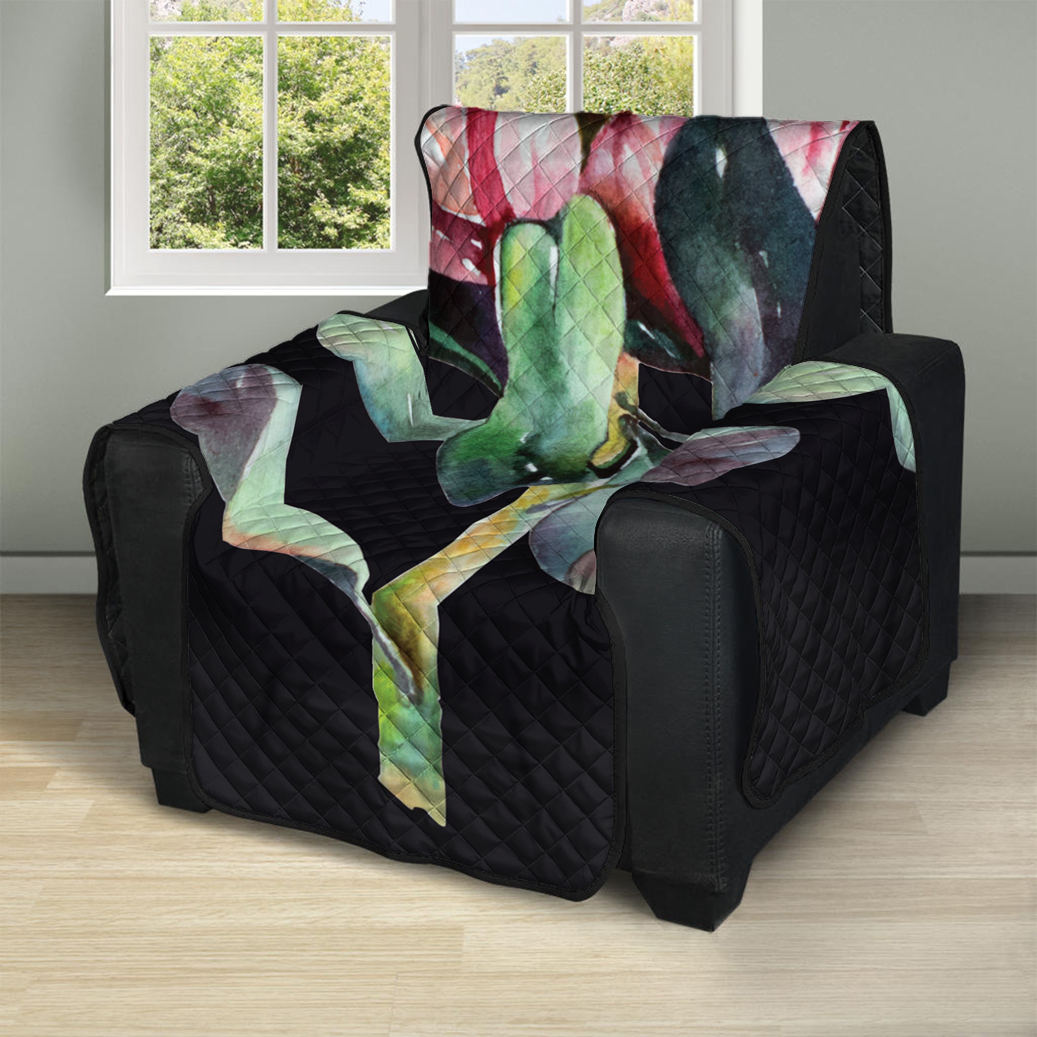 Protea Flower Print Recliner Protector