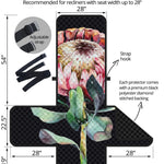 Protea Flower Print Recliner Protector