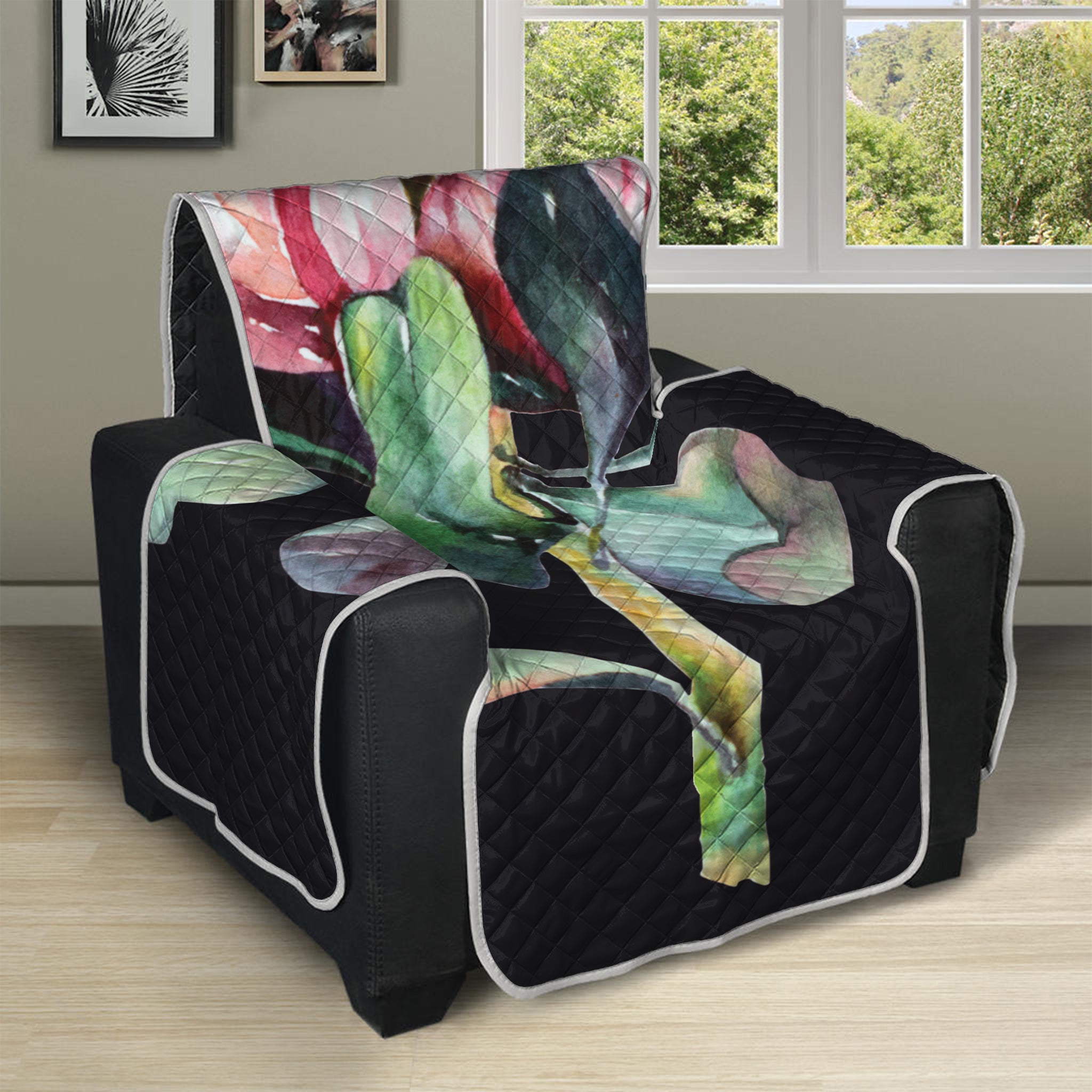 Protea Flower Print Recliner Protector