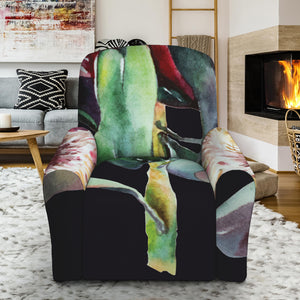 Protea Flower Print Recliner Slipcover