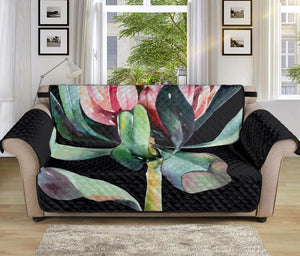 Protea Flower Print Sofa Protector