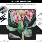 Protea Flower Print Sofa Protector