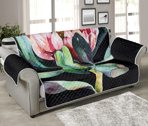 Protea Flower Print Sofa Protector