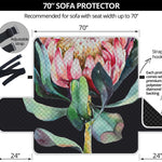 Protea Flower Print Sofa Protector