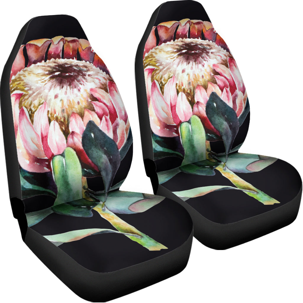 Protea Flower Print Universal Fit Car Seat Covers