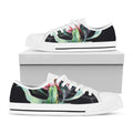 Protea Flower Print White Low Top Sneakers