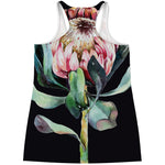 Protea Flower Print Women's Racerback Tank Top