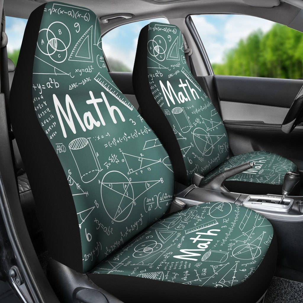 Proud Math Teacher Universal Fit Car Seat Covers GearFrost