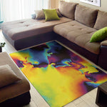 Psychedelic Acid Print Area Rug