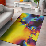 Psychedelic Acid Print Area Rug
