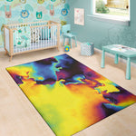 Psychedelic Acid Print Area Rug
