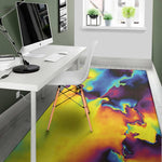 Psychedelic Acid Print Area Rug