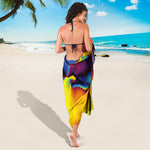 Psychedelic Acid Print Beach Sarong Wrap