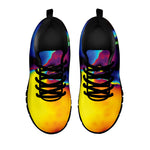 Psychedelic Acid Print Black Sneakers