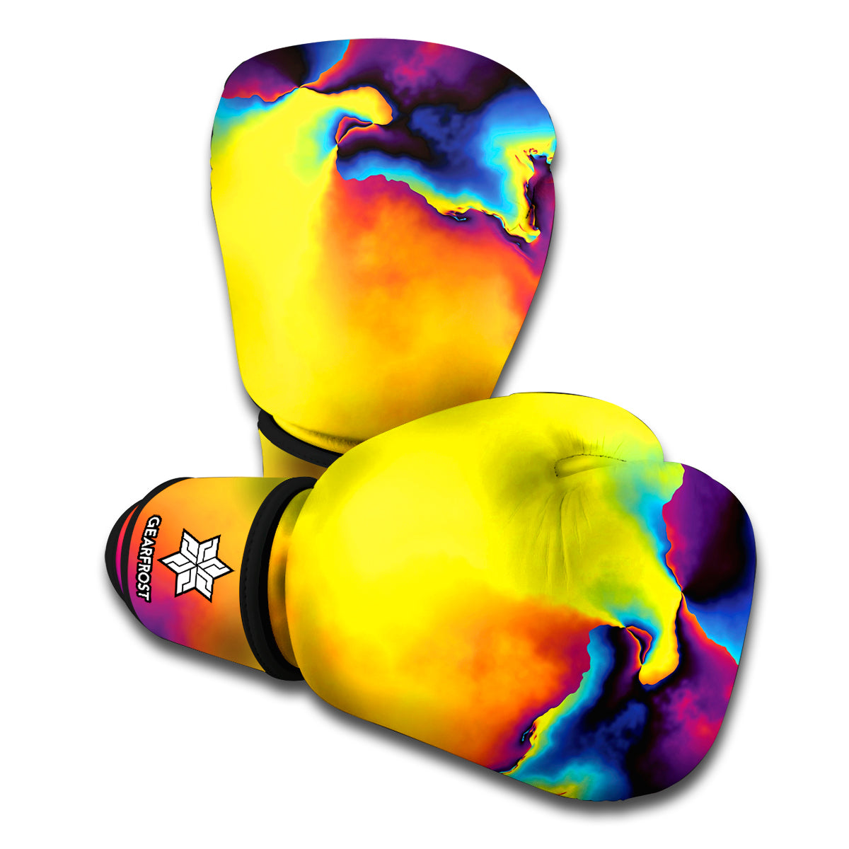Psychedelic Acid Print Boxing Gloves