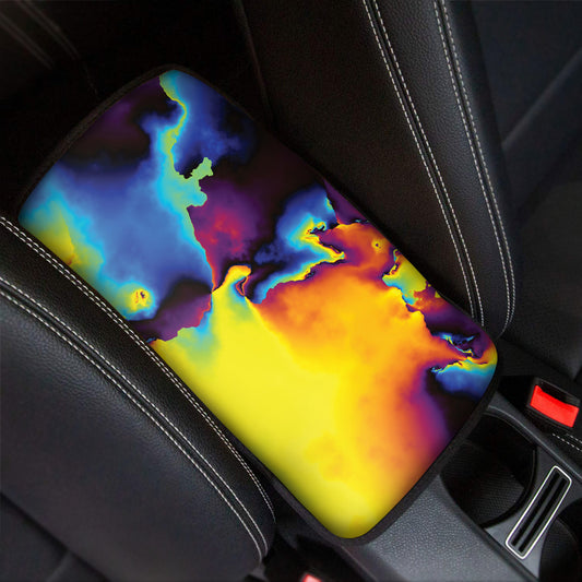 Psychedelic Acid Print Car Center Console Cover