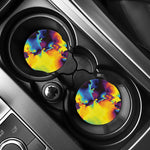 Psychedelic Acid Print Car Coasters