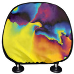 Psychedelic Acid Print Car Headrest Covers