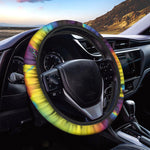 Psychedelic Acid Print Car Steering Wheel Cover