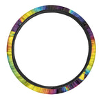 Psychedelic Acid Print Car Steering Wheel Cover