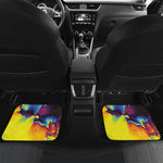 Psychedelic Acid Print Front and Back Car Floor Mats