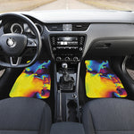 Psychedelic Acid Print Front Car Floor Mats
