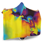 Psychedelic Acid Print Hooded Blanket