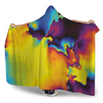 Psychedelic Acid Print Hooded Blanket