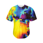 Psychedelic Acid Print Men's Baseball Jersey