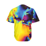 Psychedelic Acid Print Men's Baseball Jersey