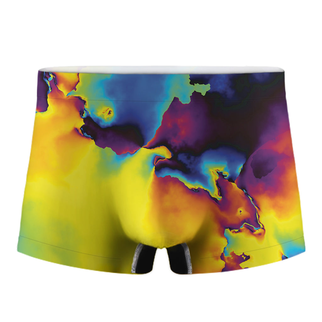 Psychedelic Acid Print Men's Boxer Briefs