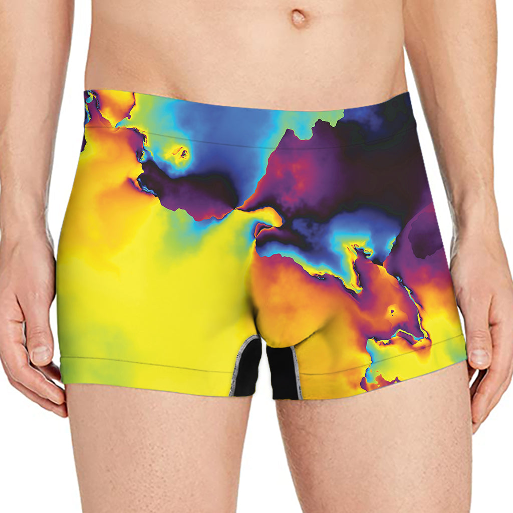 Psychedelic Acid Print Men's Boxer Briefs