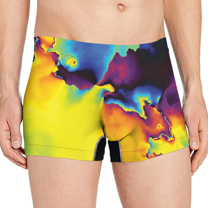 Psychedelic Acid Print Men's Boxer Briefs