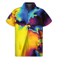 Psychedelic Acid Print Men's Short Sleeve Shirt