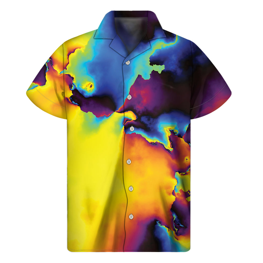 Psychedelic Acid Print Men's Short Sleeve Shirt