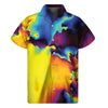 Psychedelic Acid Print Men's Short Sleeve Shirt