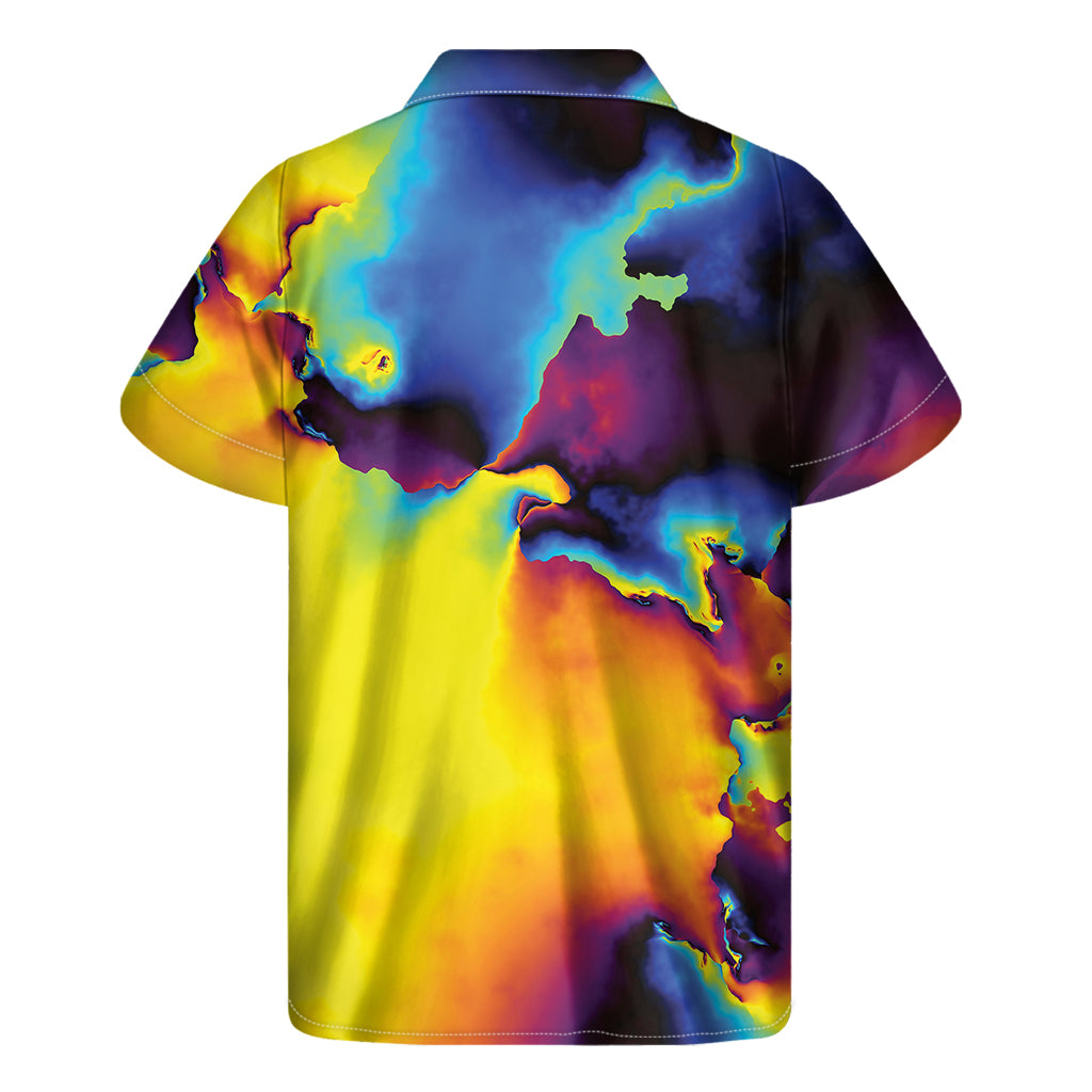 Psychedelic Acid Print Men's Short Sleeve Shirt