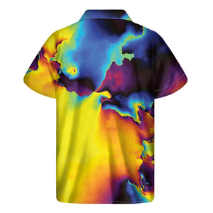 Psychedelic Acid Print Men's Short Sleeve Shirt