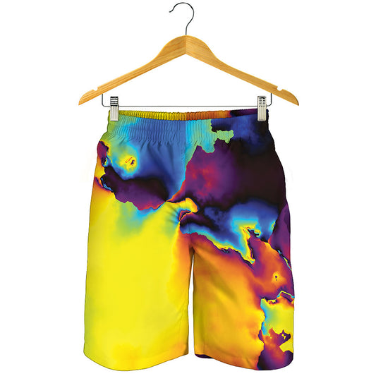 Psychedelic Acid Print Men's Shorts