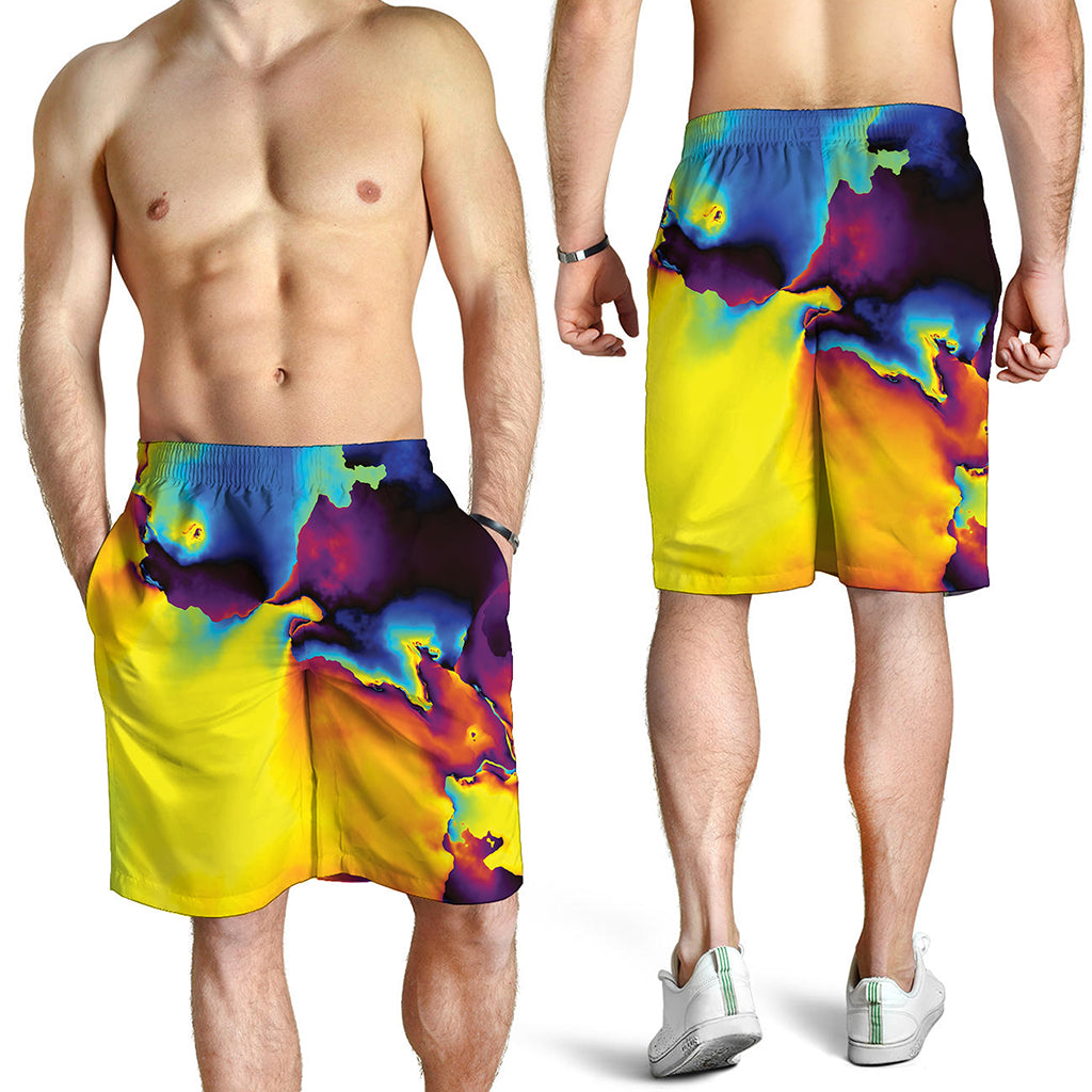 Psychedelic Acid Print Men's Shorts