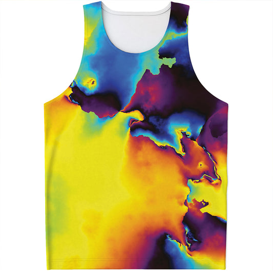 Psychedelic Acid Print Men's Tank Top