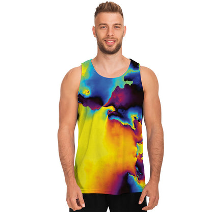 Psychedelic Acid Print Men's Tank Top