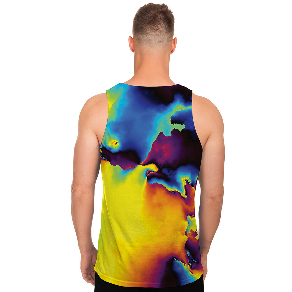 Psychedelic Acid Print Men's Tank Top