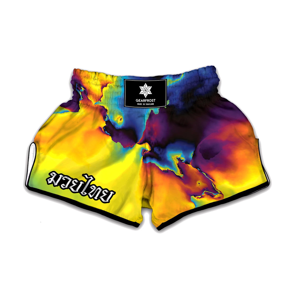 Psychedelic Acid Print Muay Thai Boxing Shorts
