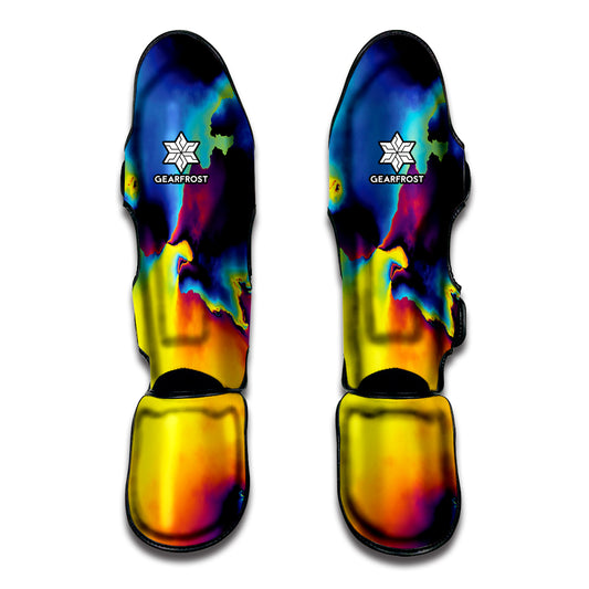 Psychedelic Acid Print Muay Thai Shin Guard