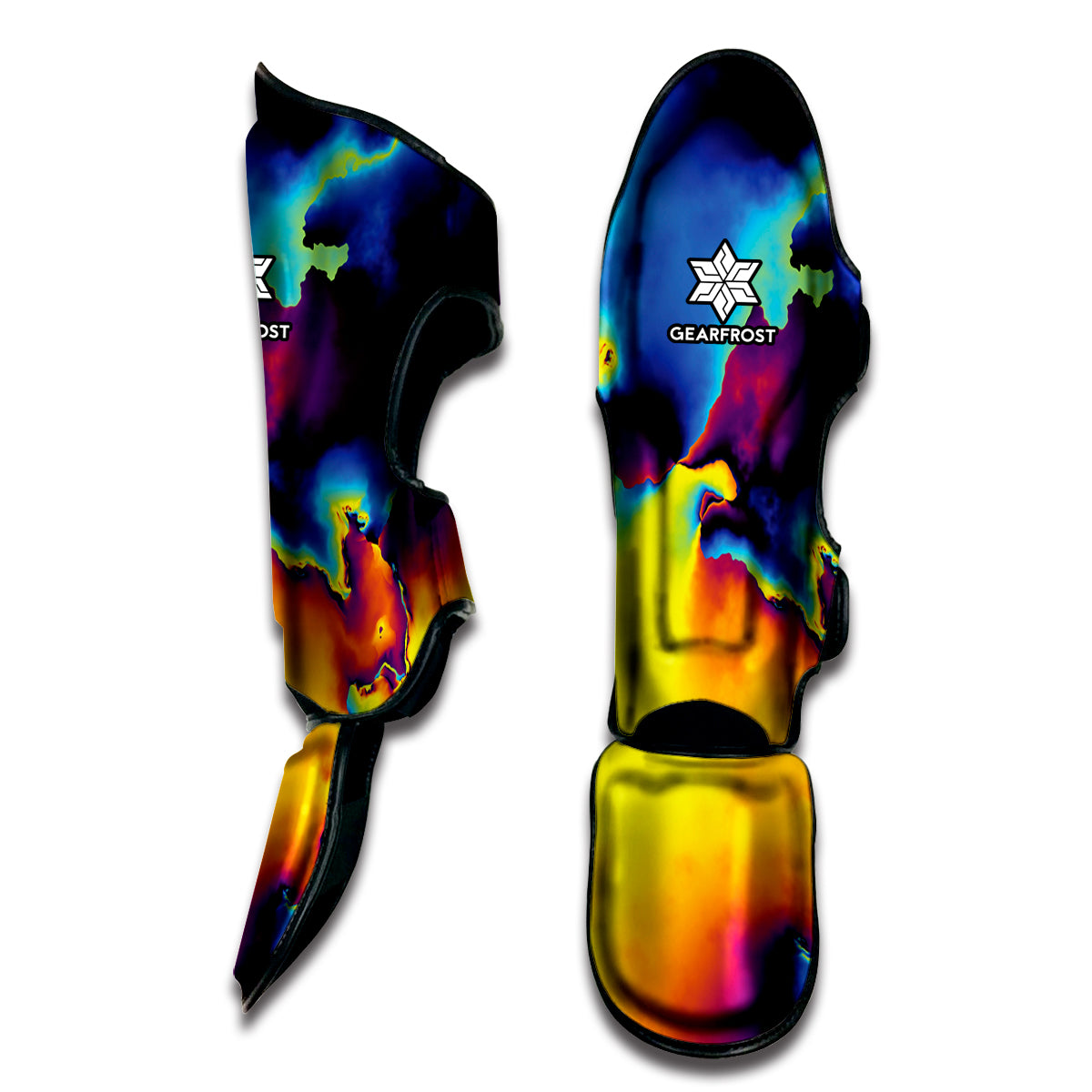 Psychedelic Acid Print Muay Thai Shin Guard