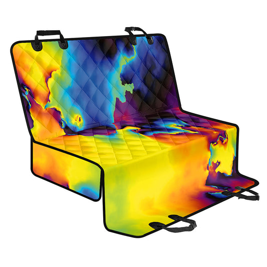 Psychedelic Acid Print Pet Car Back Seat Cover