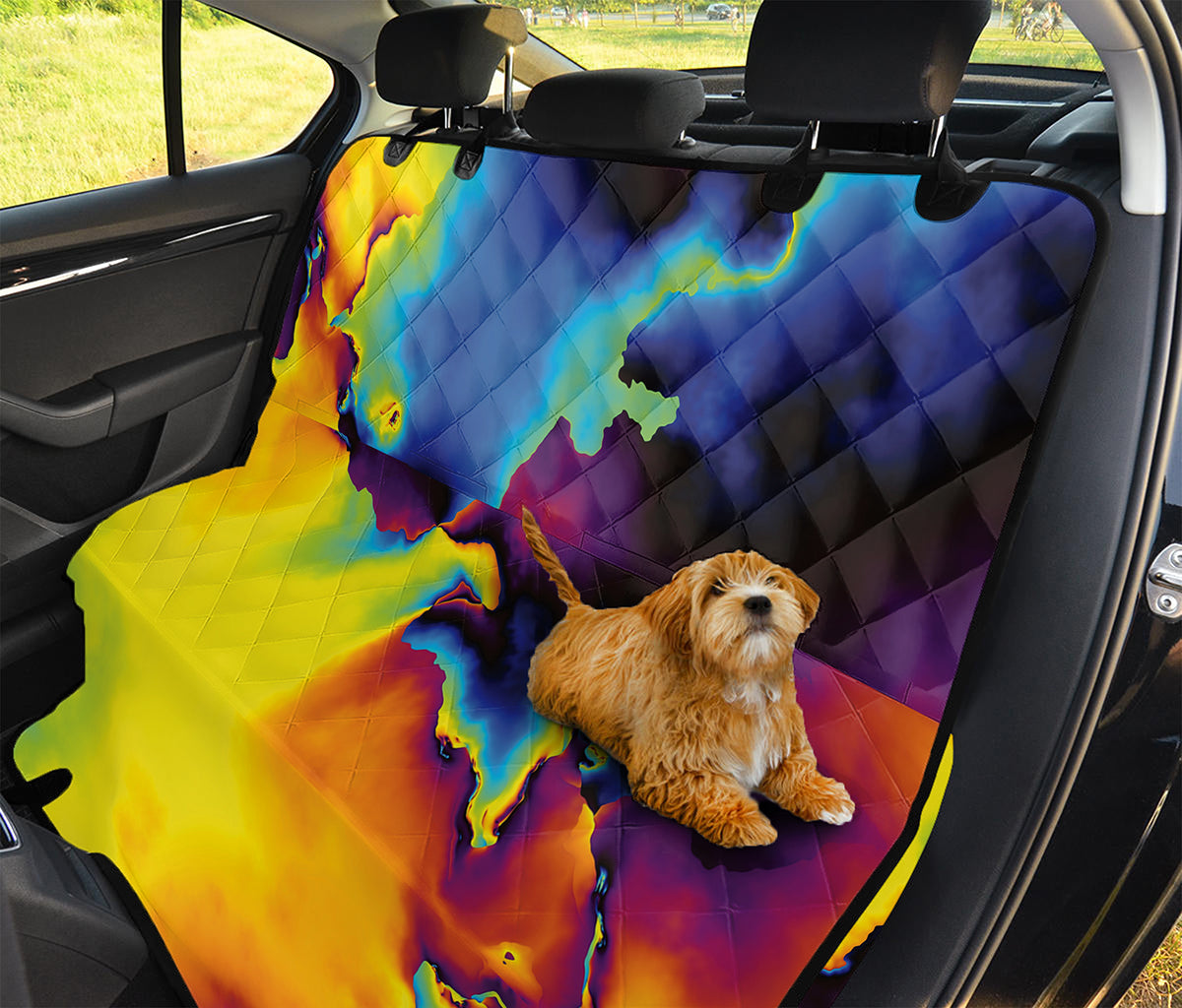 Psychedelic Acid Print Pet Car Back Seat Cover
